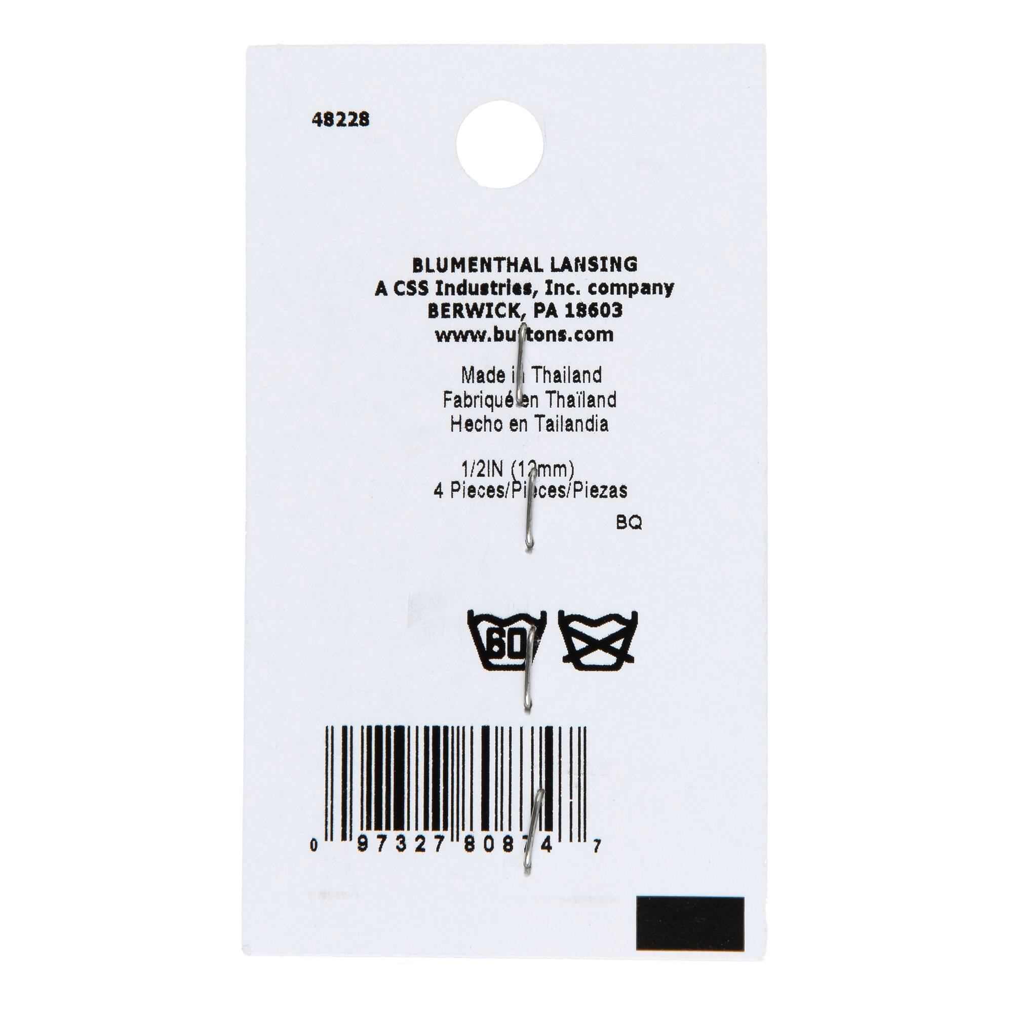 LaMode® 1/2" White Marbled Shank Buttons, 4ct.